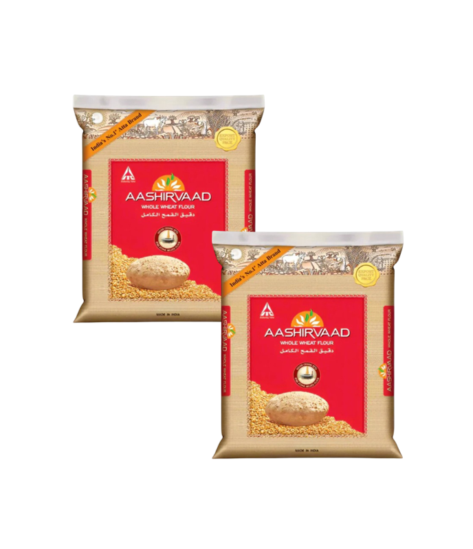 Aashirvaad Atta / Wheat Flour Export Pack of 2 x 5Kg