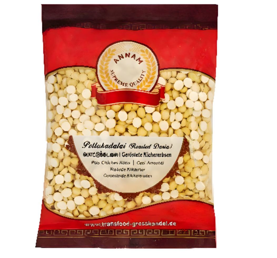 Annam Pottukadalai - Roasted Daria Split | Nutritious and versatile roasted chana dal available at WorldFoodHub
