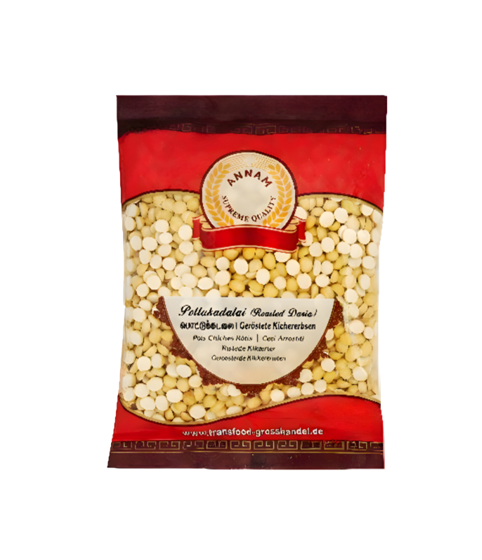 Annam Pottukadalai - Roasted Daria Split | Nutritious and versatile roasted chana dal available at WorldFoodHub