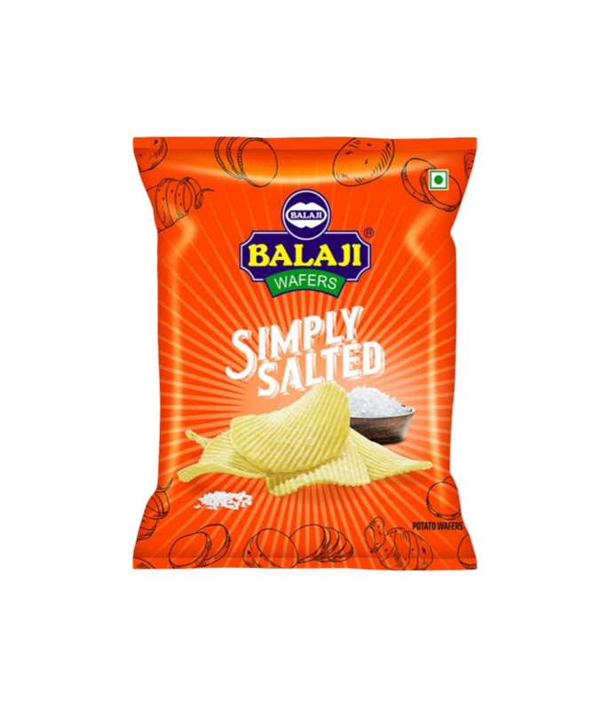 Balaji Crunchem Simply Salted Potato Wafers 150g available at WorldFoodHub