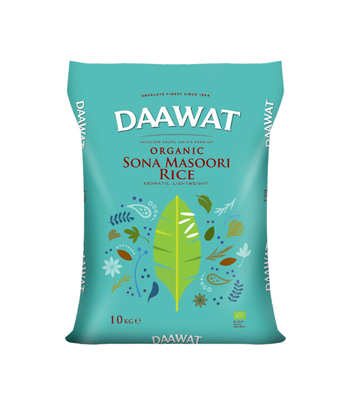 Buy Daawat Organic Sona Masoori Rice Online at Worldfoodhub | Premium Quality Organic Rice for Everyday Cooking