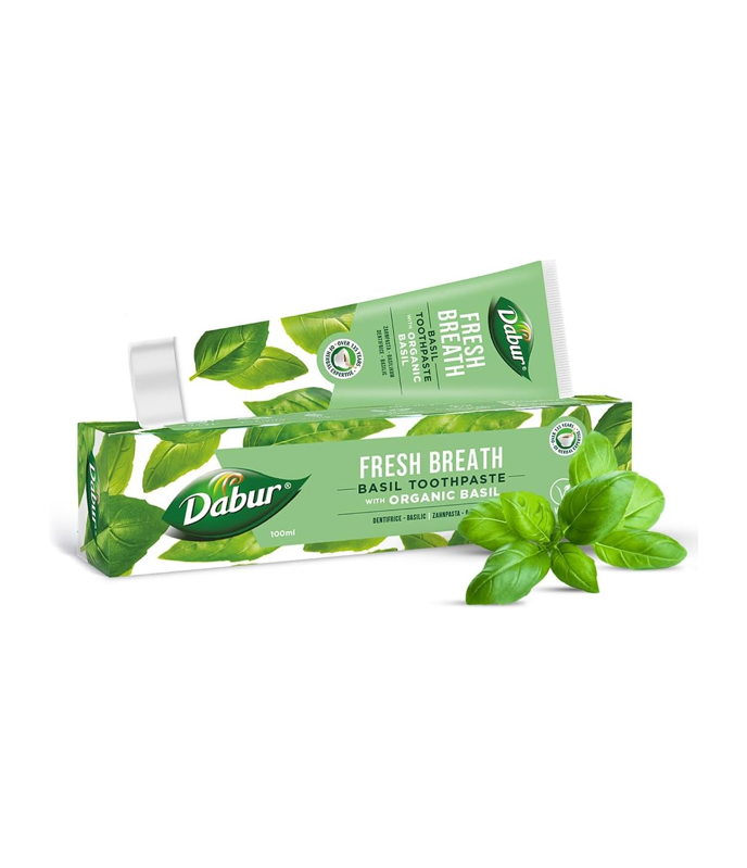 Dabur Herbal Toothpaste Basil (Tulsi) – Natural Ayurvedic Toothpaste | WorldFoodHub
