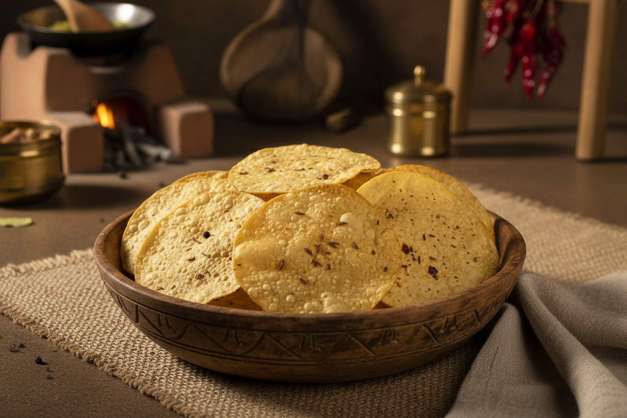 Worldfoodhub – Haldiram Punjabi Papad – Authentic Indian Crispy Snack