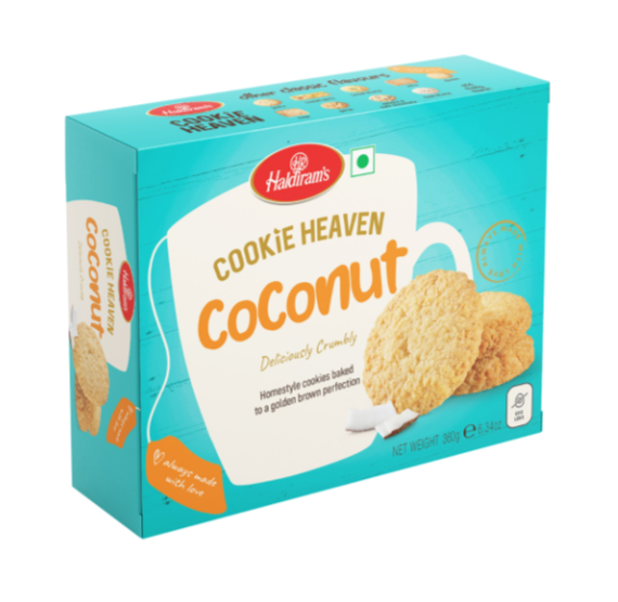 Haldiram’s Cookie Heaven Coconut Cookies 180g available at Worldfoodhub