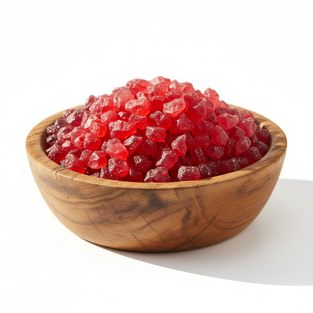 Laziza Jelly Crystals Cherry Flavour - 85 gram