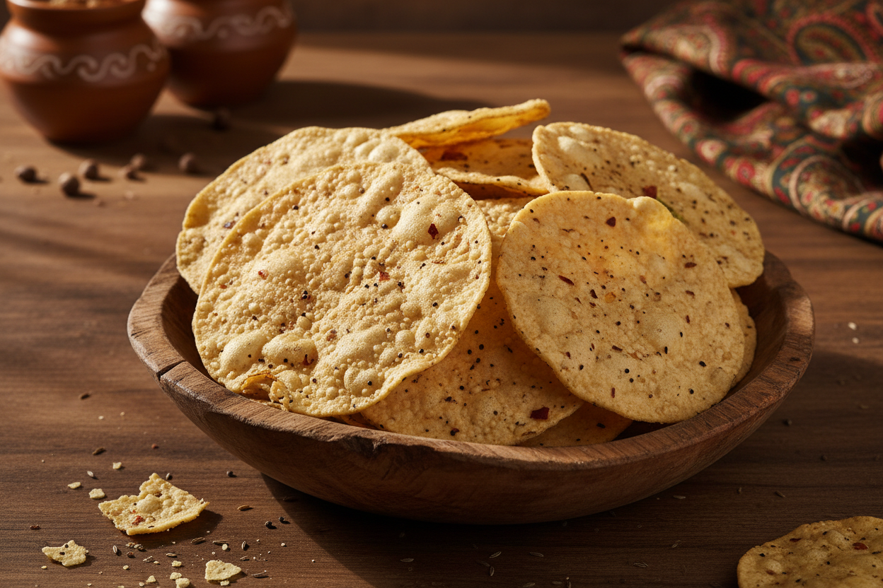 Lijjat Urid/Udad Papad Plain 200g | Authentic Indian Snack – Worldfoodhub