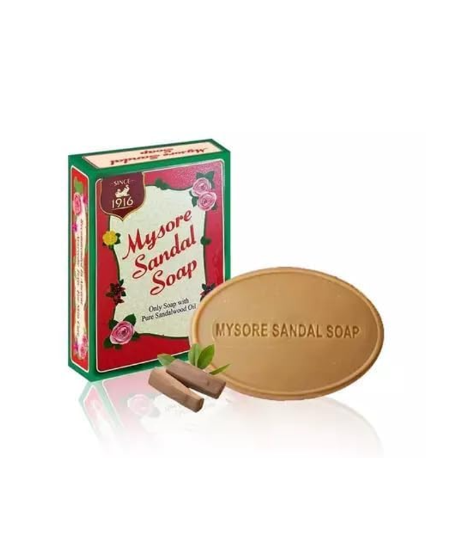 Mysore Sandal Soap 75g – Premium Natural Soap with Sandalwood Oil at WorldFoodHub