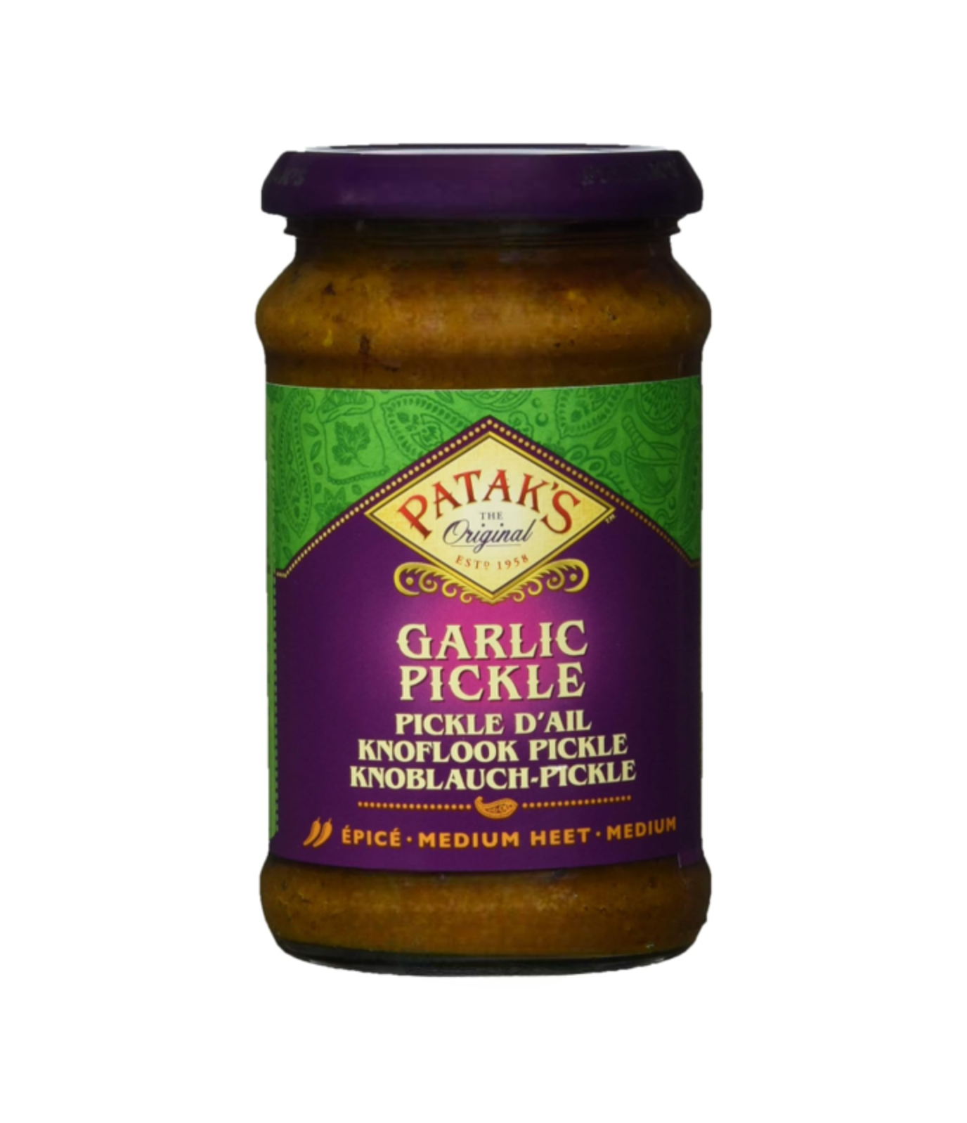 Buy Patak's Garlic Pickle Online – Authentic Indian Spiced Condiment | Worldfoodhub