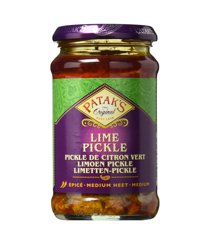 Buy Patak’s Lime Pickle Mild - 250ml online at Worldfoodhub. Authentic Indian pickle with zesty lime and mild spices, perfect for curries, rice, and snacks.