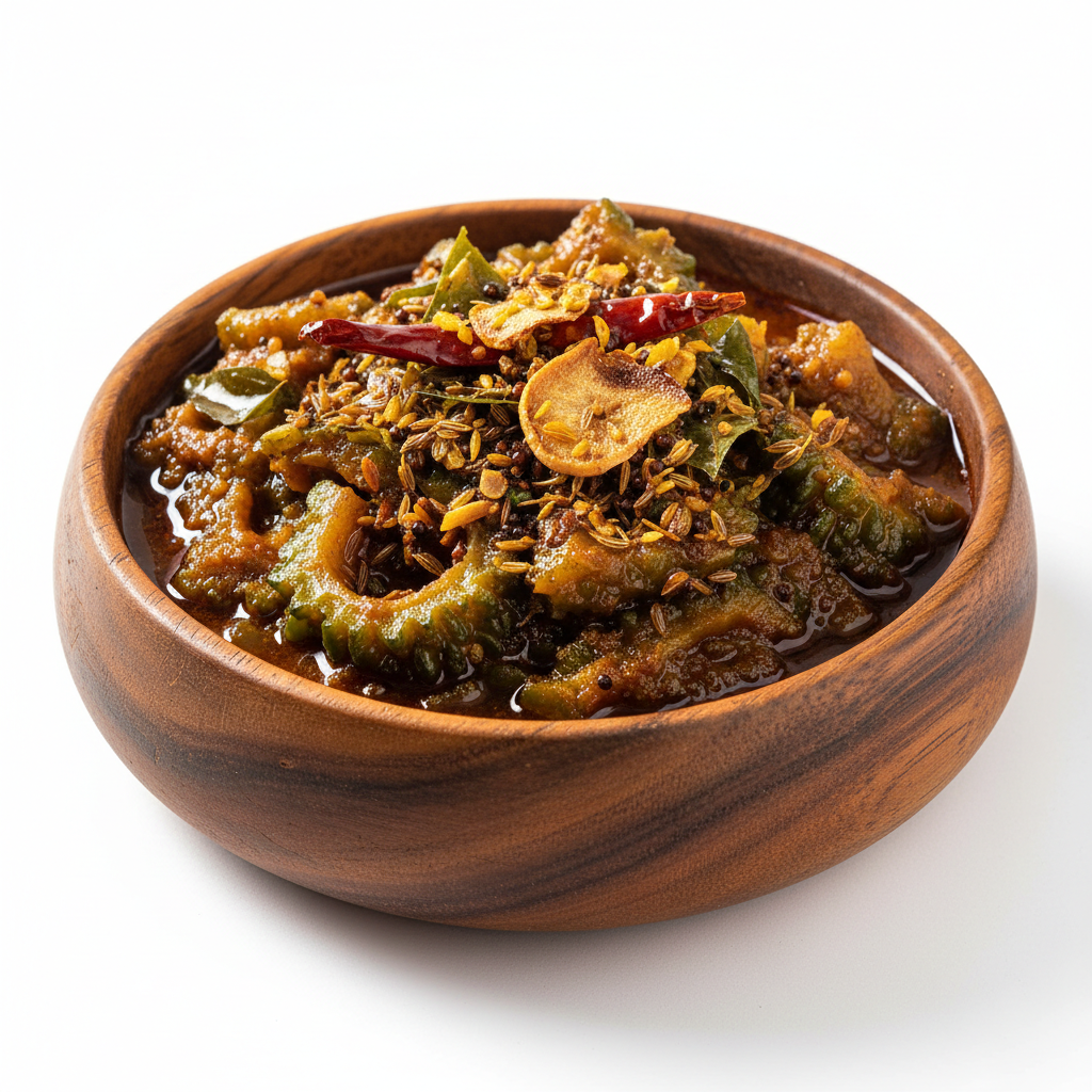 Buy Priya Bitter Gourd (Karela) Pickle - 300g online at WorldFoodHub. Authentic Indian pickle with a perfect blend of bitter and spicy flavors.