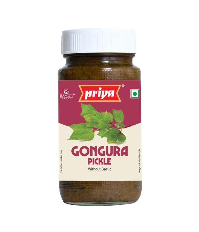 Buy Priya Roselle Leaves / Gongura Pickle Without Garlic 300g Online – WorldFoodHub