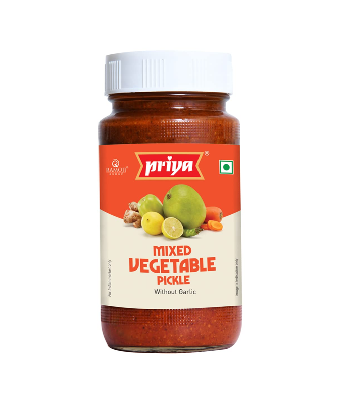 Priya Mixed Vegetable Pickle Extra Hot – Authentic Indian Spicy Pickle | Buy Online at WorldFoodHub