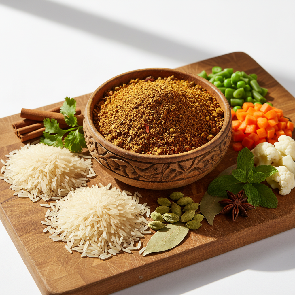 Suhana Vegetable Biryani Mix Pack on Worldfoodhub, premium Indian rice spice mix for flavorful biryani