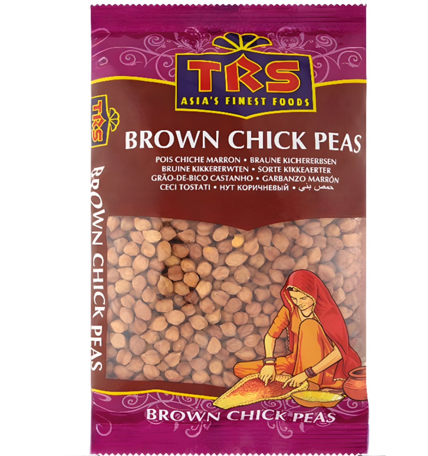 TRS Brown Chickpeas (Kala Chana) – High-Quality, Nutritious Legume for Traditional Curries, Salads, and Snacks.