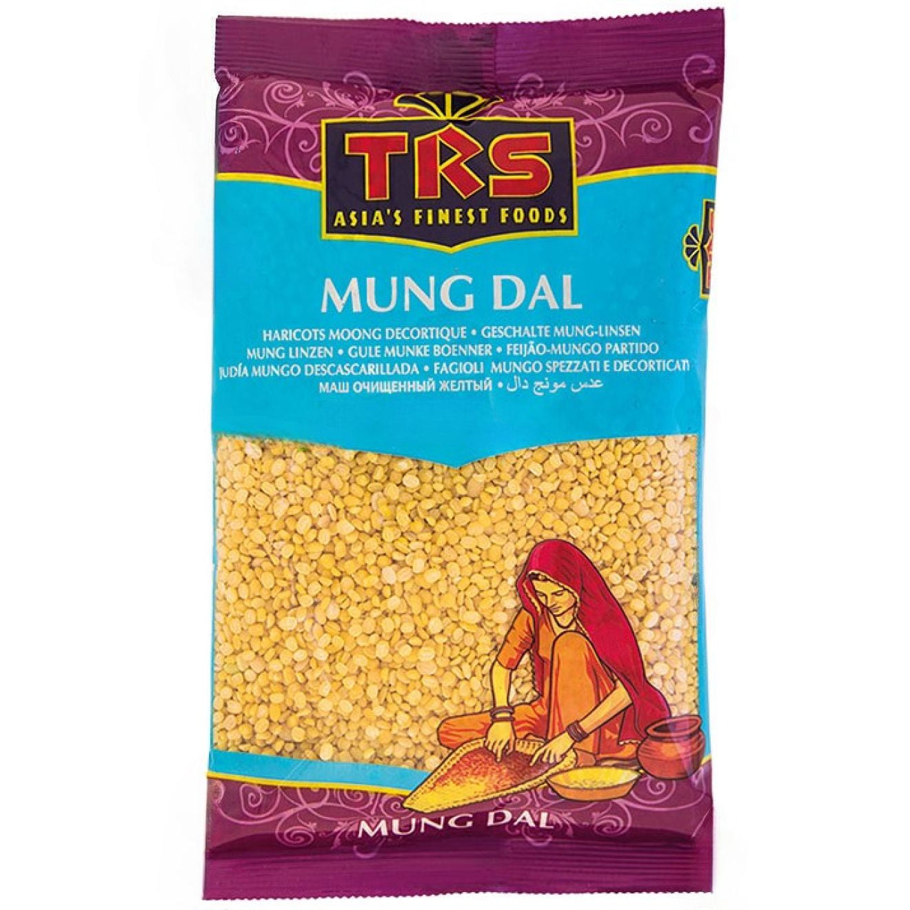 TRS - Moong/ Mung Dal (Peeled/Washed Mung Beans) - 2kg