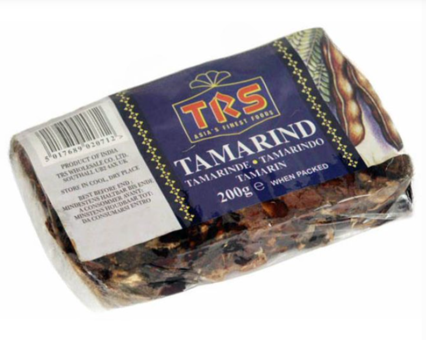 TRS Indian Tamarind Imli 200g for authentic Indian dishes available at Worldfoodhub