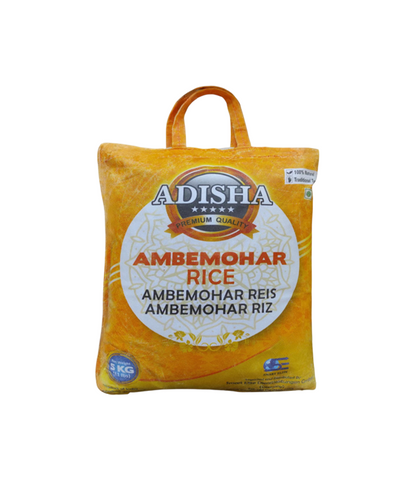 Bag of Adisha Ambemohar Rice on worldfoodhub