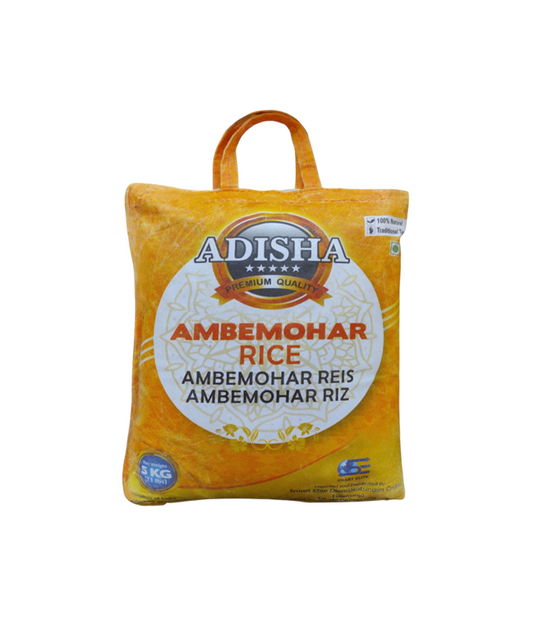 Bag of Adisha Ambemohar Rice on worldfoodhub
