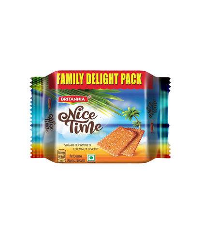 Britannia Nice Time Family Pack Coconut Biscuits 480g available at Worldfoodhub