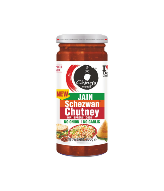 Buy Chings Jain Schezwan Chutney – 250 gram on worldfoodhub