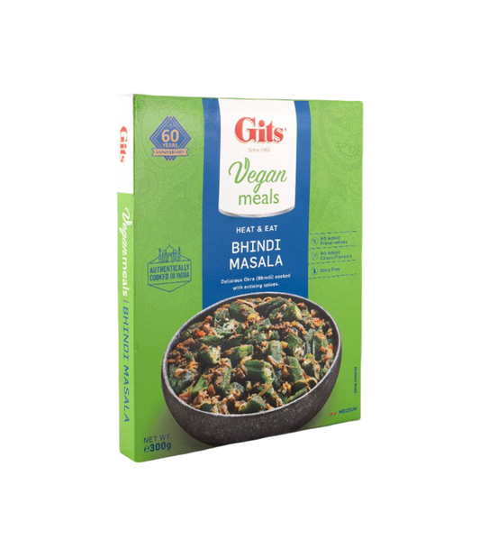 Buy GITS RTE Bhindi Masala - Vegan Ready-to-Eat Okra Curry available on WorldFoodHub