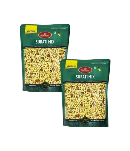 Buy Indian Haldiram Surati Mix  Pack of 2 x 400 gram  available at Worldfoodhub for rich and authentic Indian korma on worldfoodhub
