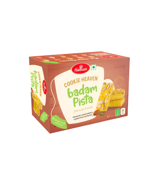 Haldiram Badam Pista Cookies 200g - Delicious Almond Pistachio Cookies from Worldfoodhub