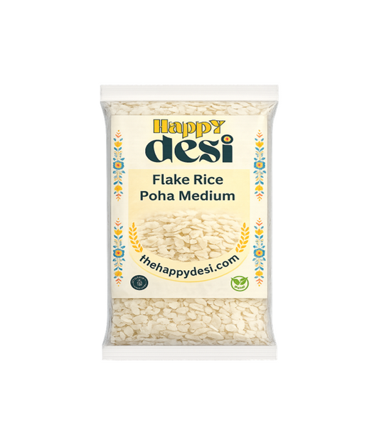 Buy Happy Desi - Medium Poha (Flake Rice Authentic) 1Kg on Worldfoodhub