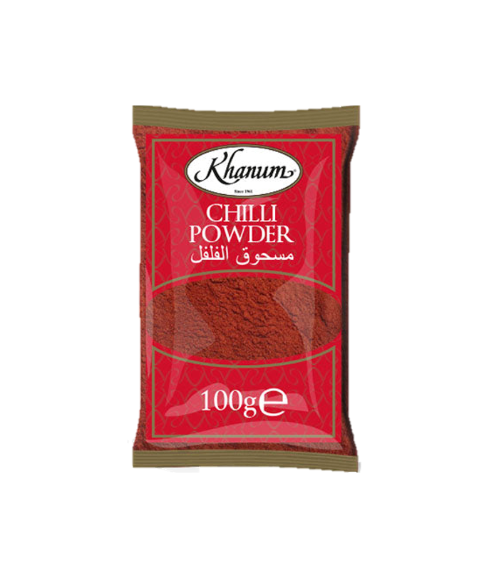 Buy Khanum Chili Powder - 100 gram Pack available on worldfoodhub