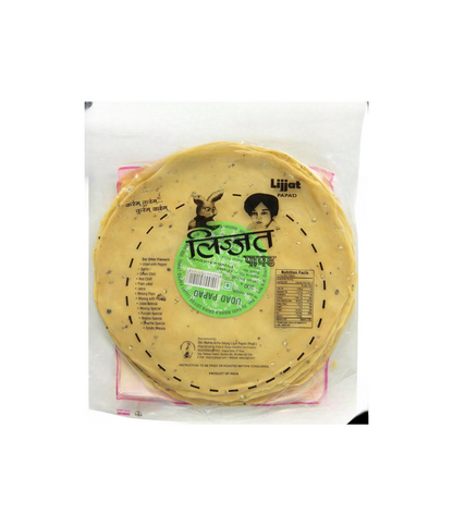 Lijjat Urid/Udad black pepper Papad Plain 200g | Authentic Indian Snack – Worldfoodhub