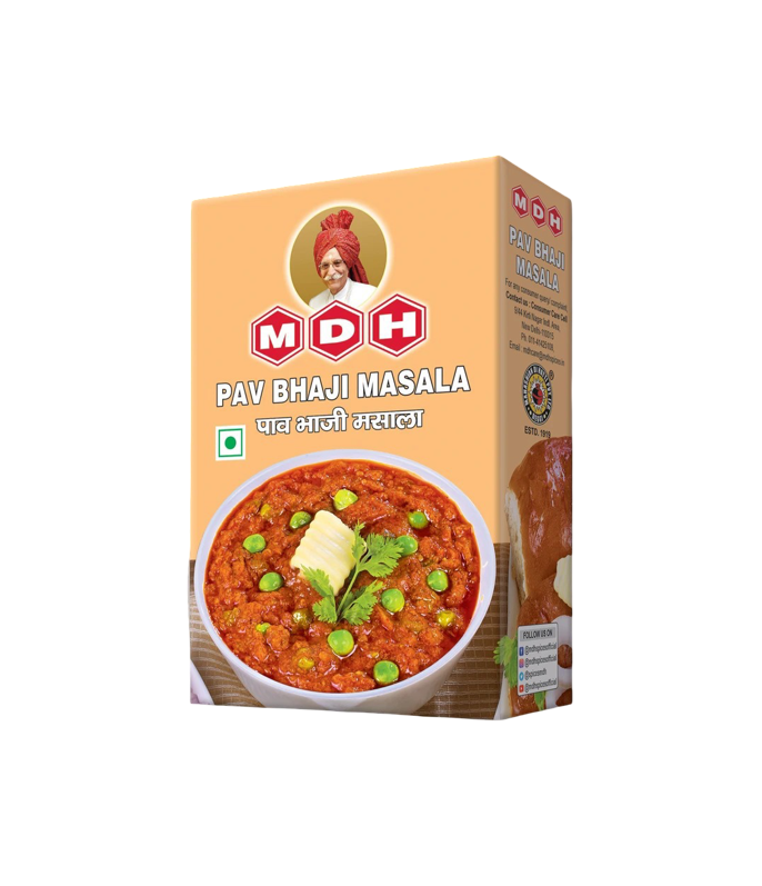 MDH Pav Bhaji Masala spice blend for authentic Indian street food – available on Worldfoodhub