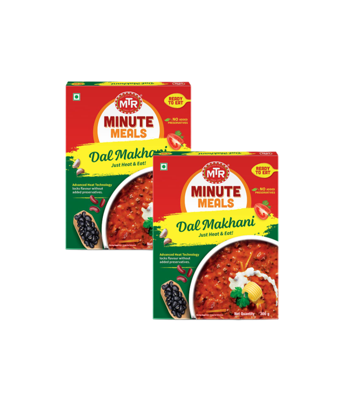 Buy MTR RTE Dal Makhani - Pack of 2 x 300g gravy type with tadka, masala Packaging on worldfoodhub