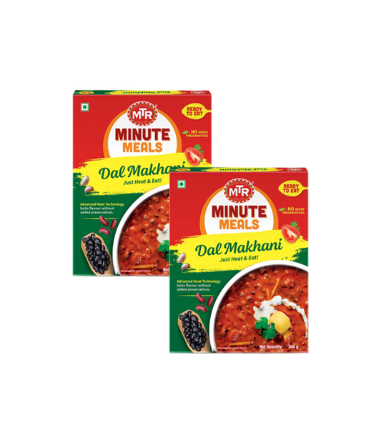 Buy MTR RTE Dal Makhani - Pack of 2 x 300g gravy type with tadka, masala Packaging on worldfoodhub