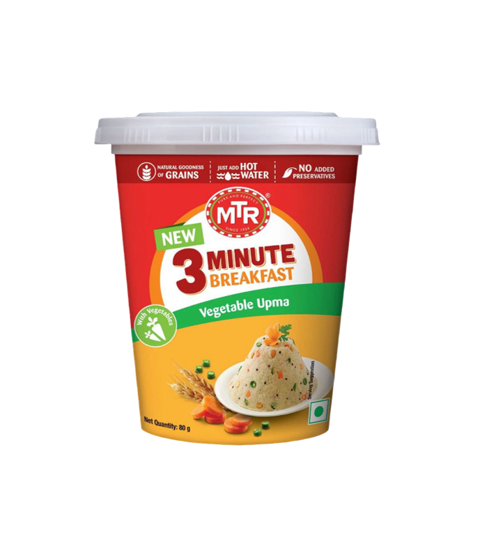 Buy MTR 3 Minute Instant Breakfast Vegetable Upma – Quick and Nutritious Indian Breakfast