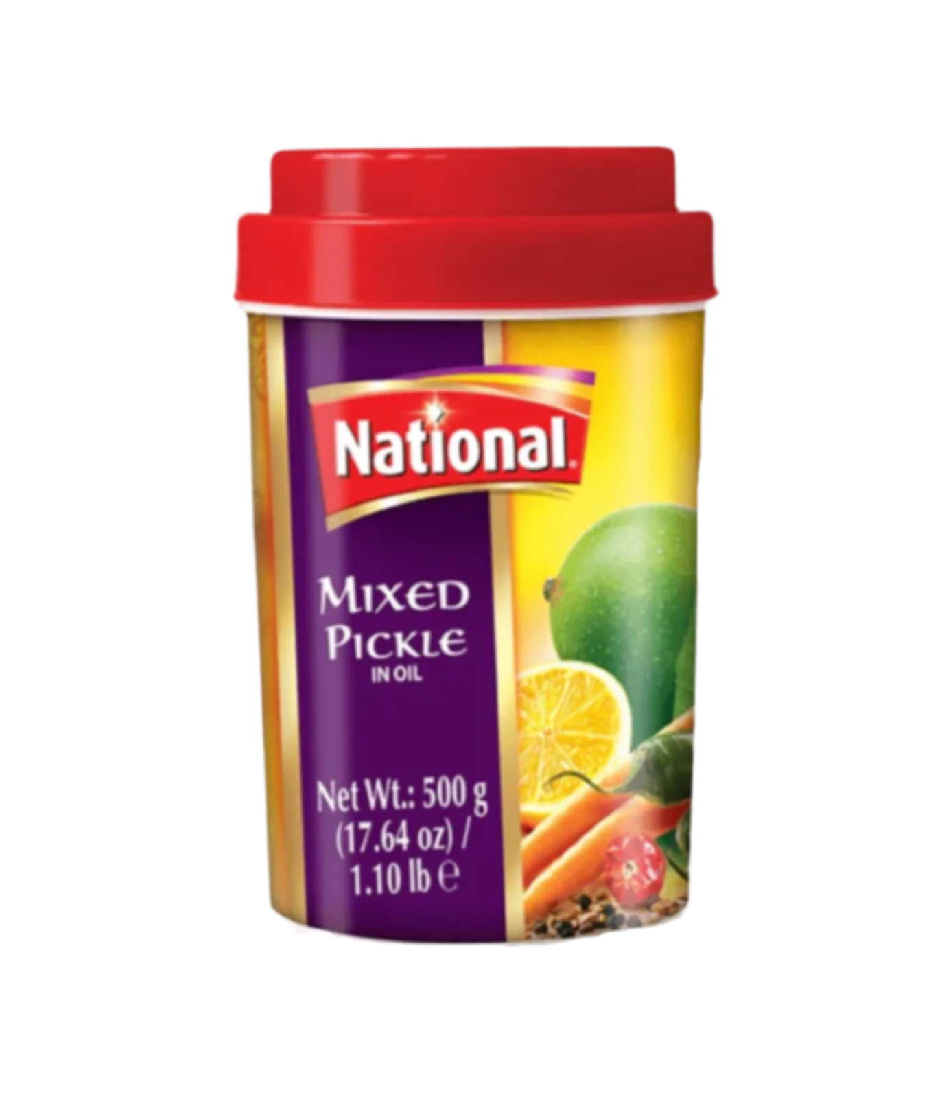 National Mixed Pickle in Oil 1KG – Authentic South Asian Pickle Available at WorldFoodHub