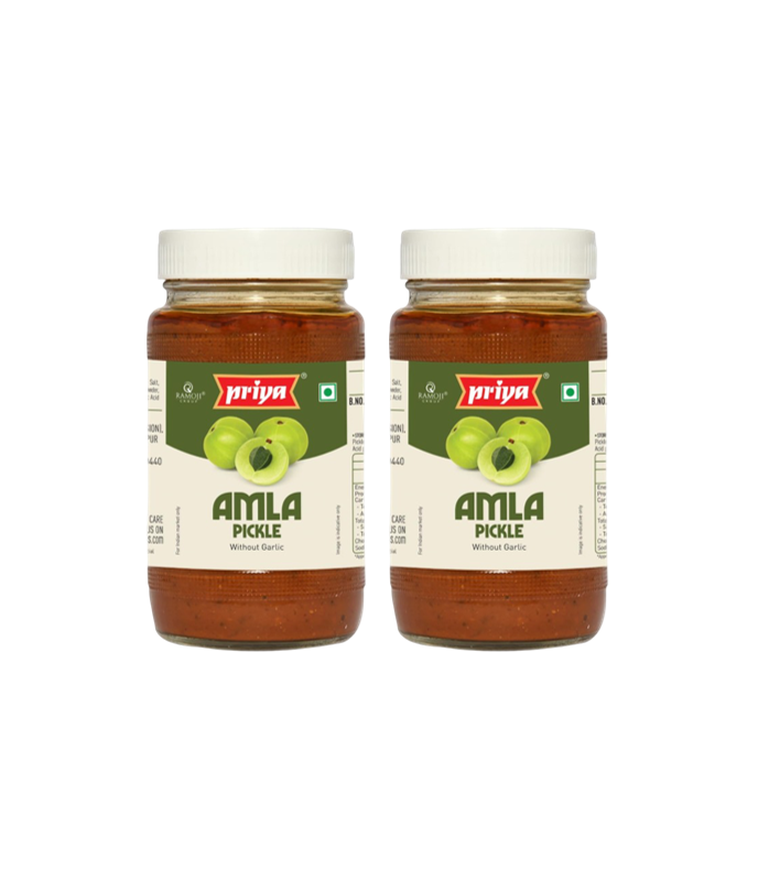 Buy Priya Amla Pickle Without Garlic 300g Online – Authentic Indian Gooseberry Pickle at WorldFoodHub