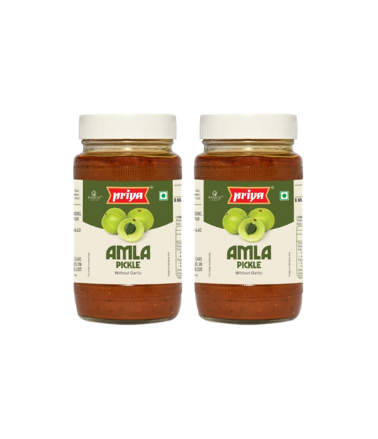 Buy Priya Amla Pickle Without Garlic 300g Online – Authentic Indian Gooseberry Pickle at WorldFoodHub