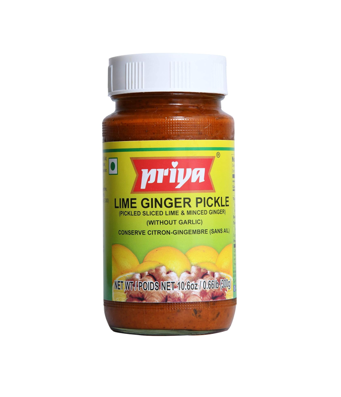 Priya Lime Ginger Pickle Without Garlic – Authentic Indian Pickle at Worldfoodhub
