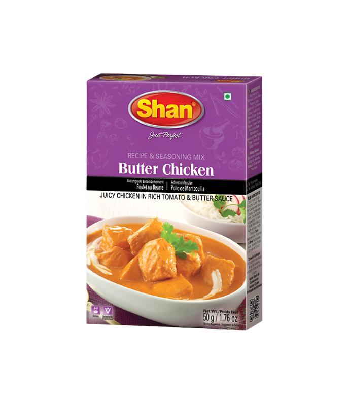 Buy Shan Butter Chicken Masala - 50g Pack available at Worldfoodhub on worldfoodhub