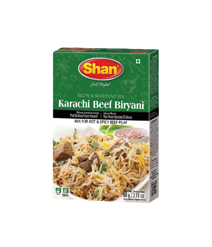 Buy Shan Karachi Beef Biryani Masala - 60g Pack available on worldfoodhub