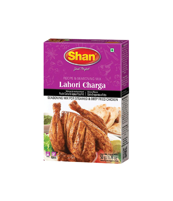 Shan Lahori Charga Mix 50g – Premium Spice Blend for Authentic Lahori Chicken, available on Worldfoodhub