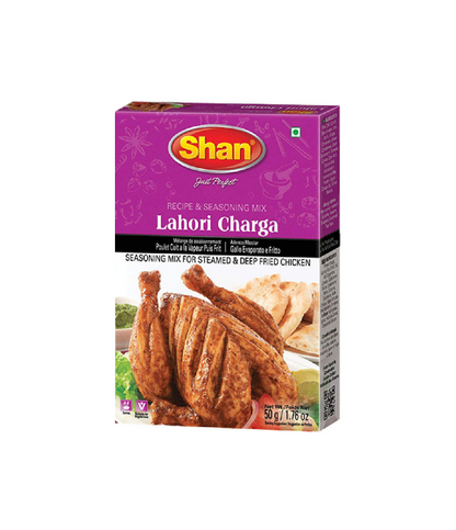 Shan Lahori Charga Mix 50g – Premium Spice Blend for Authentic Lahori Chicken, available on Worldfoodhub