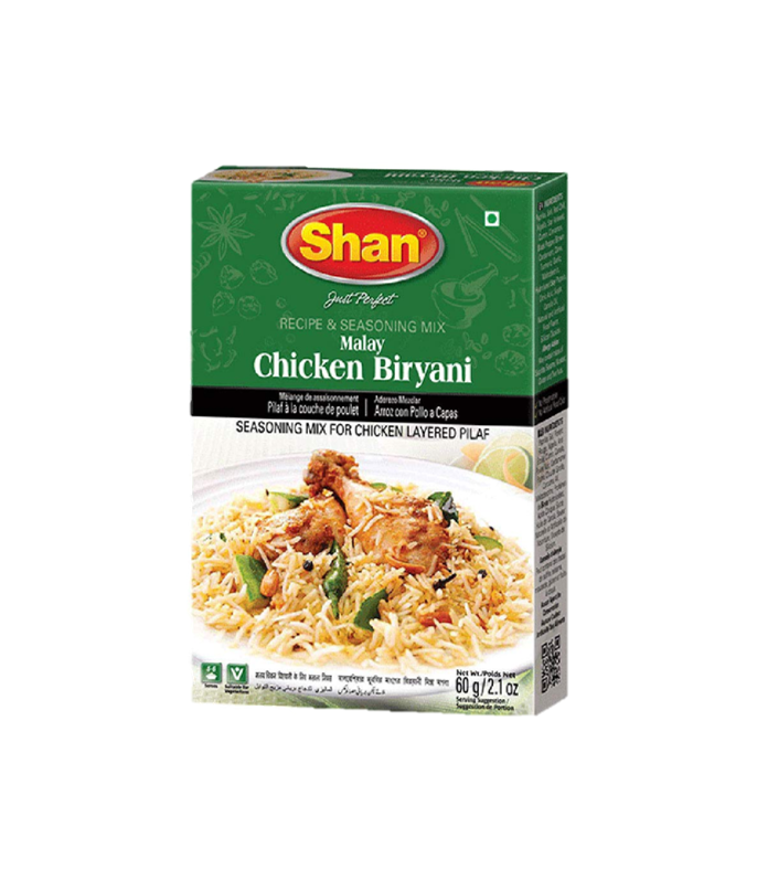 Buy Shan Malay Chicken Biryani - 60 gram Pack available on worldfoodhub
