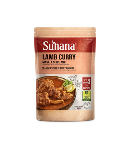 Suhana Lamb Curry Mix 80g Pouch for authentic Indian lamb curry – available at Worldfoodhub