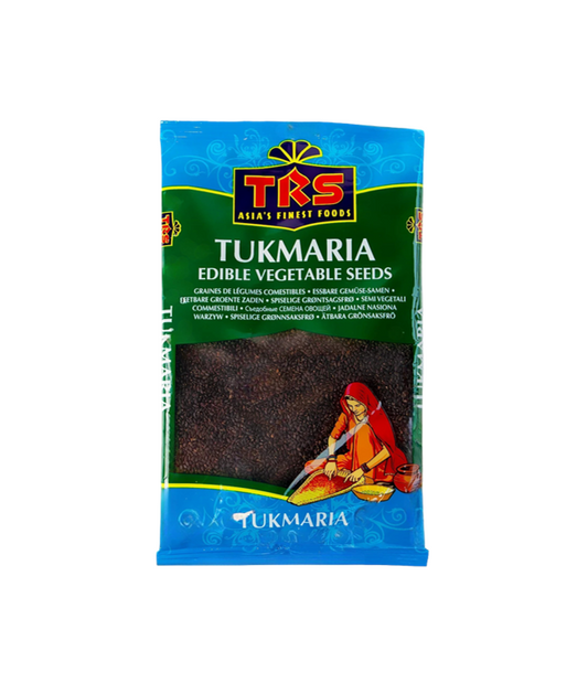 TRS Tukmaria Basil Seeds 100g - Premium Basil Seeds for Falooda, Drinks, and Desserts