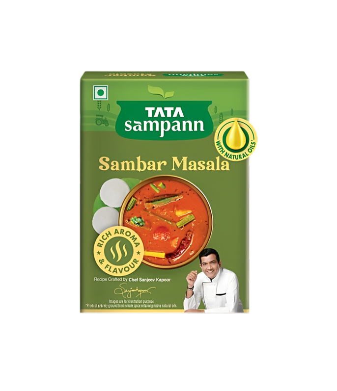 Tata Sampann Sambhar Masala available at WorldFoodHub for authentic South Indian cooking