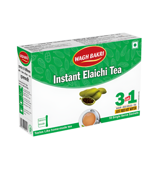 Wagh Bakri Cardamom Instant Premix 140gm – Authentic Indian Tea | WorldFoodHub
