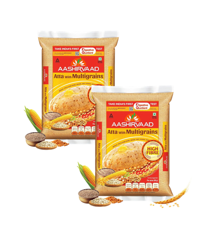 Buy aashirvaad multigrains Wheat Chakki Atta online at Worldfoodhub | 100% Pure Whole Wheat Flour for Soft & Healthy Rotis