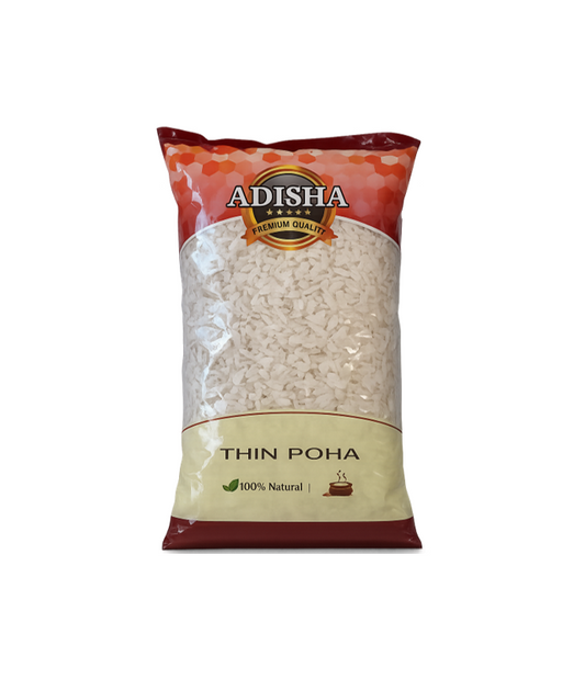 Buy Adisha Thin Poha (Rice Flakes) online at Worldfoodhub | Premium quality flattened rice for healthy breakfast & snacks