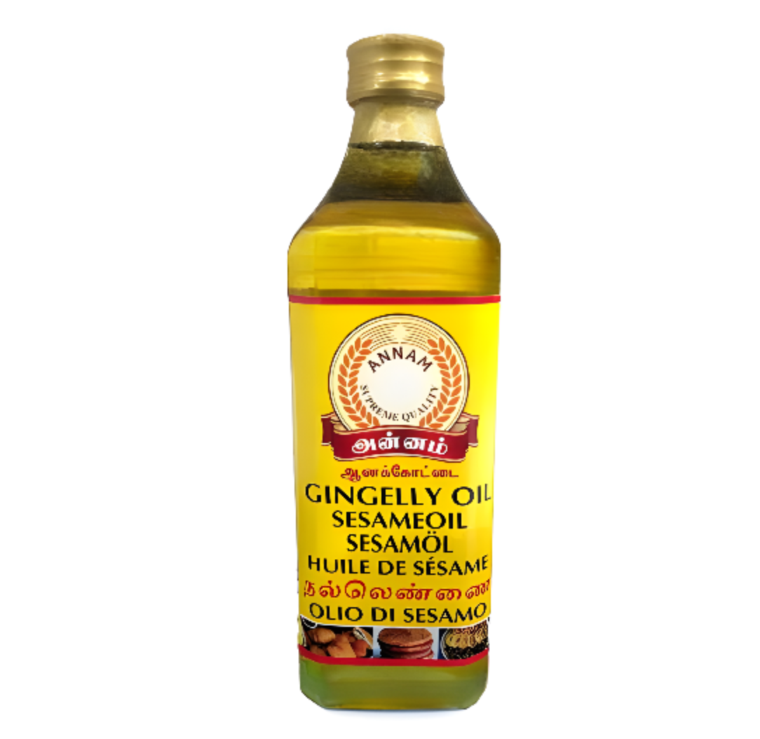 Annam Gingely Oil (Sesame Oil) - Premium Quality Cold-Pressed - 1L | WorldFoodHub